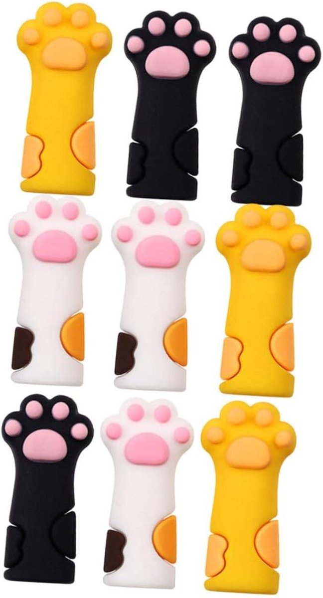 Manicure Trimmer Mouw - Nagelriem Hoes - Bescherming Instrumenten - Siliconen Materiaal - 9-Delige Set - Zoals Getoond