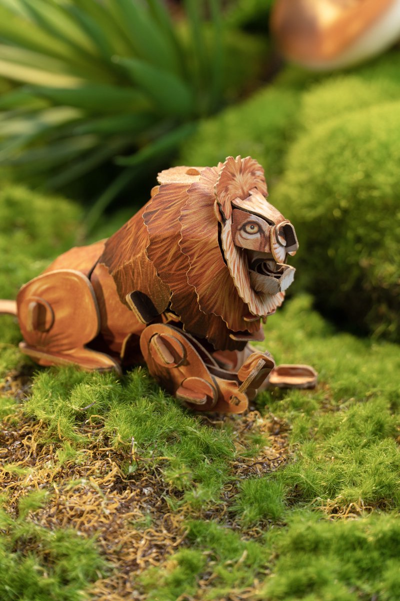 MakeBug, 3D Modelbouwpakket, Voices of Nature, Leeuw/Lion, MB-D-0017, 13x5x7cm