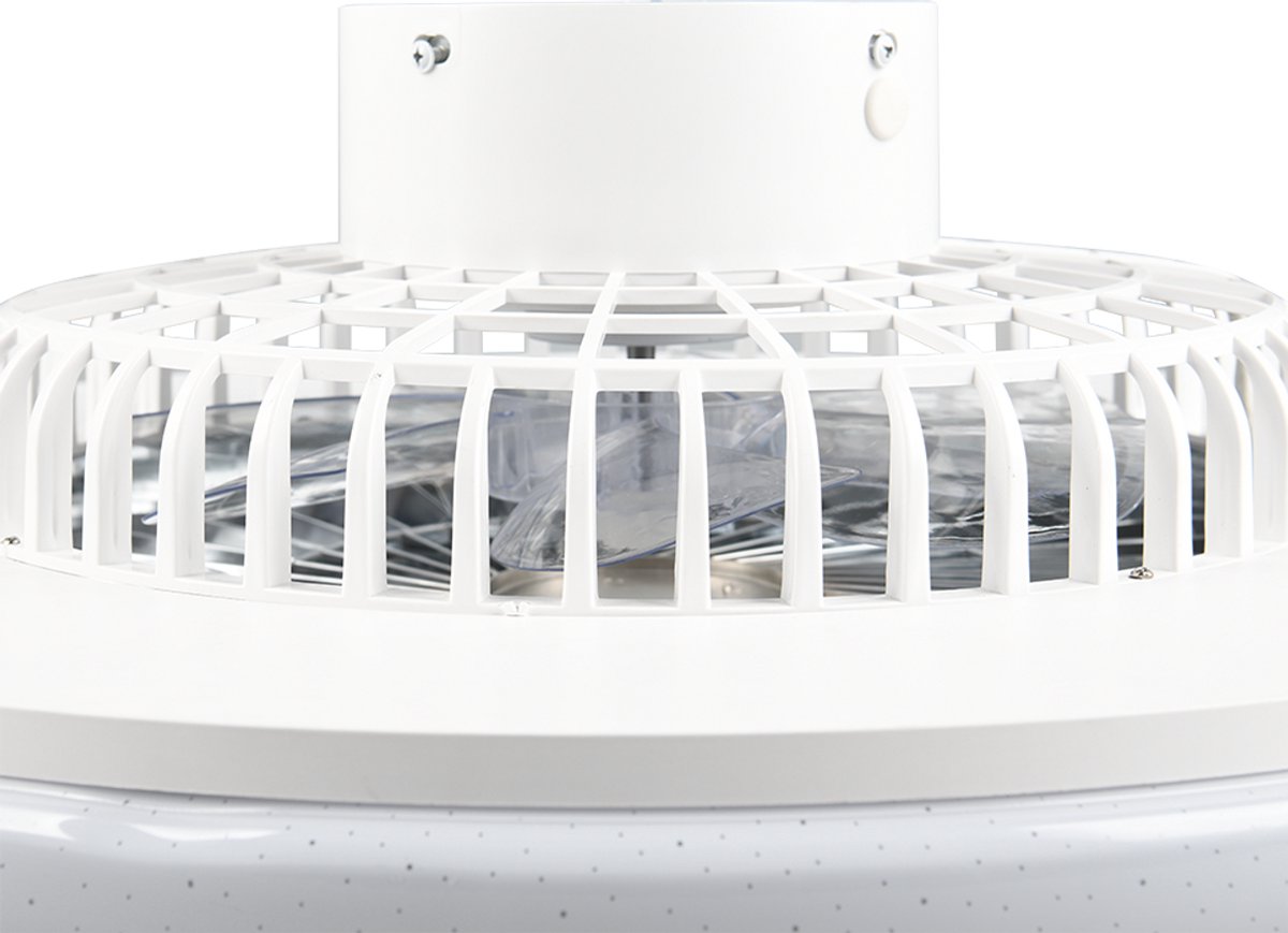 Fantiluxe - Agnes - Plafondventilator met verlichting - Chroom - Ø58cm - Afstandsbediening - Met lamp - Plafond ventilator - Slaapkamer – foto 6