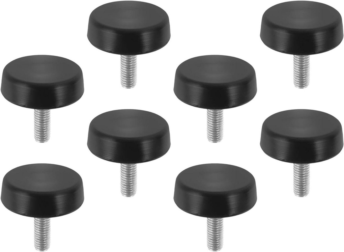 Verstelbare Rubberen Voetjes - Apparaat Stabilisatoren - Fitness Apparatuur Dempen - Universeel Verstelbaar - 8 Stuks - Multicolor