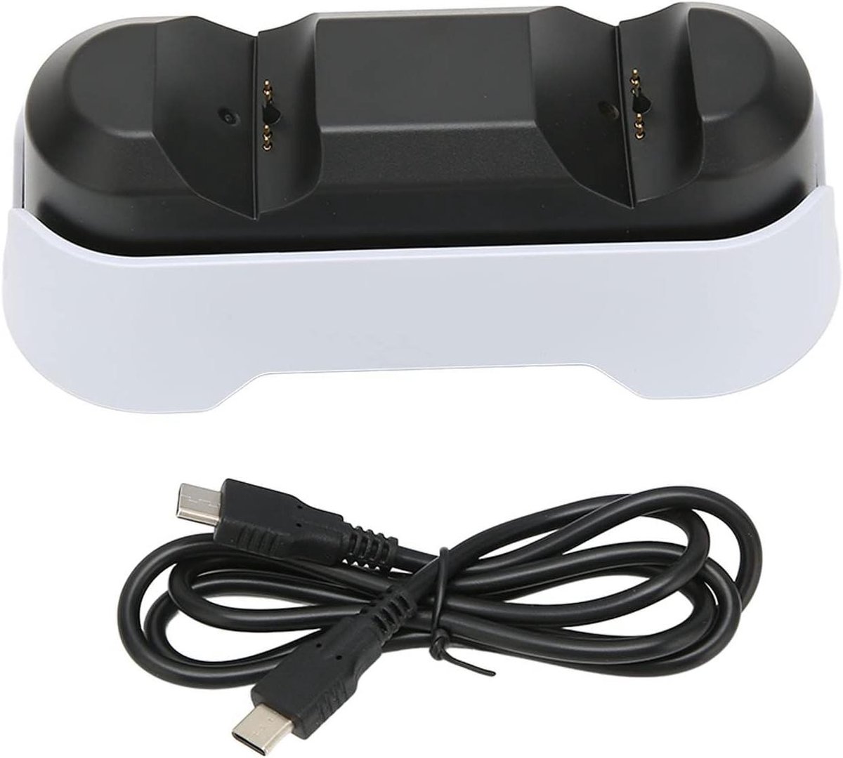 Controller Laadstation - Dubbel Oplaaddock - Gameconsoles Opladen - Snel Opladen Dubbel - 3 Uur Vol - Wit