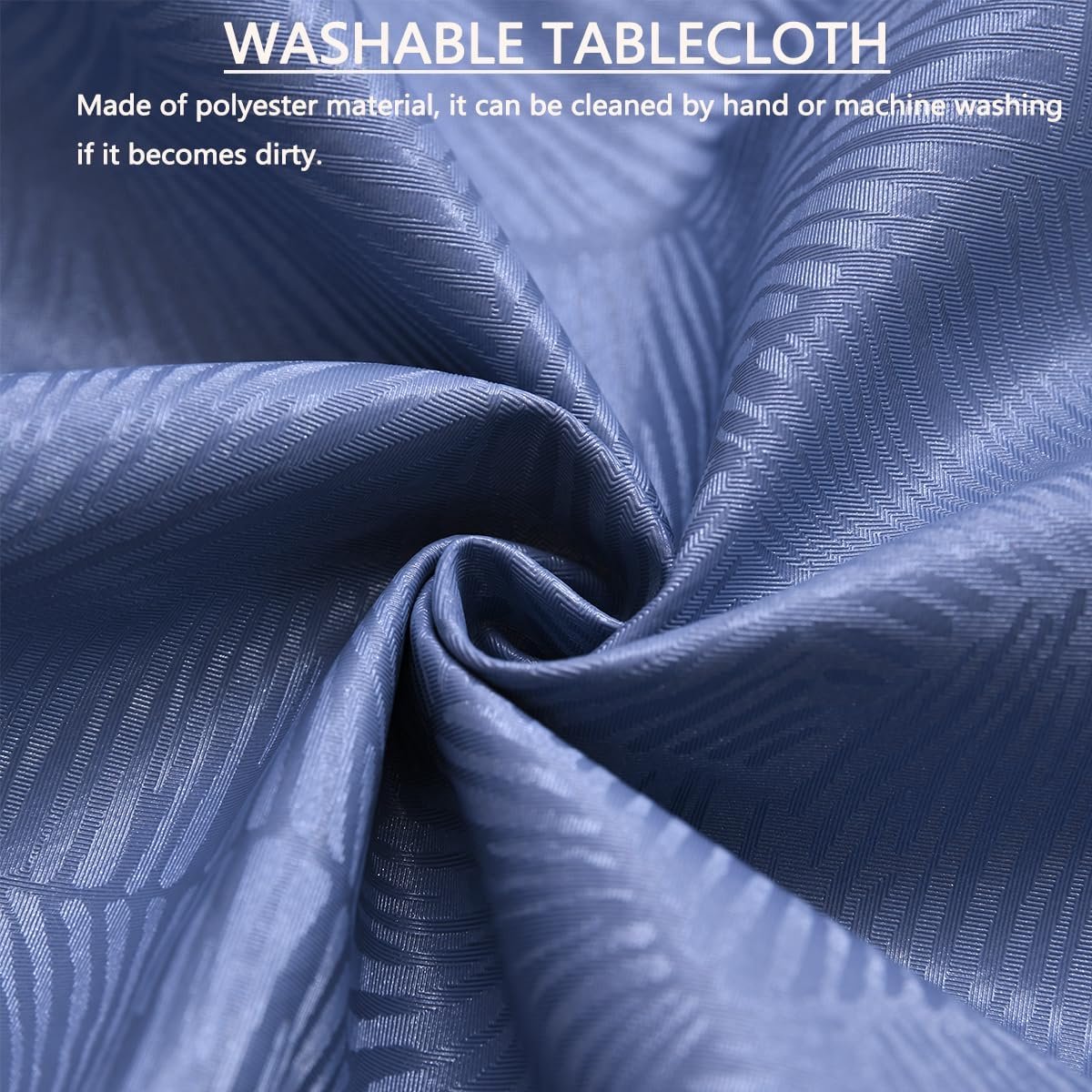 Rond Tafelkleed - Beschermhoes Blad - Eettafel Beschermen - Met Elastische Rand - 60 cm - Blauw