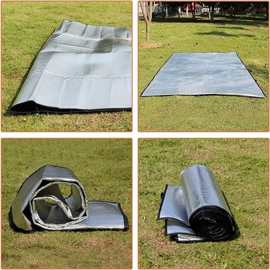 Opvouwbare isolatiemat voor kamperen, 100 x 200 cm, waterdicht en ultralicht — afbeelding 4