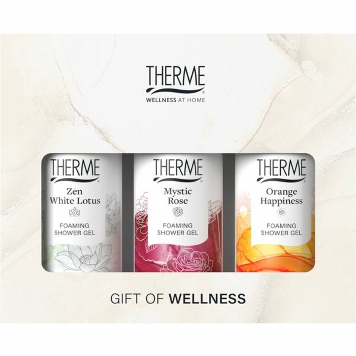 THERME Gift of Wellness 3 x 50 ml - geschenkset - Foaming Shower Gel — cadeau in Verzorging - foto 2