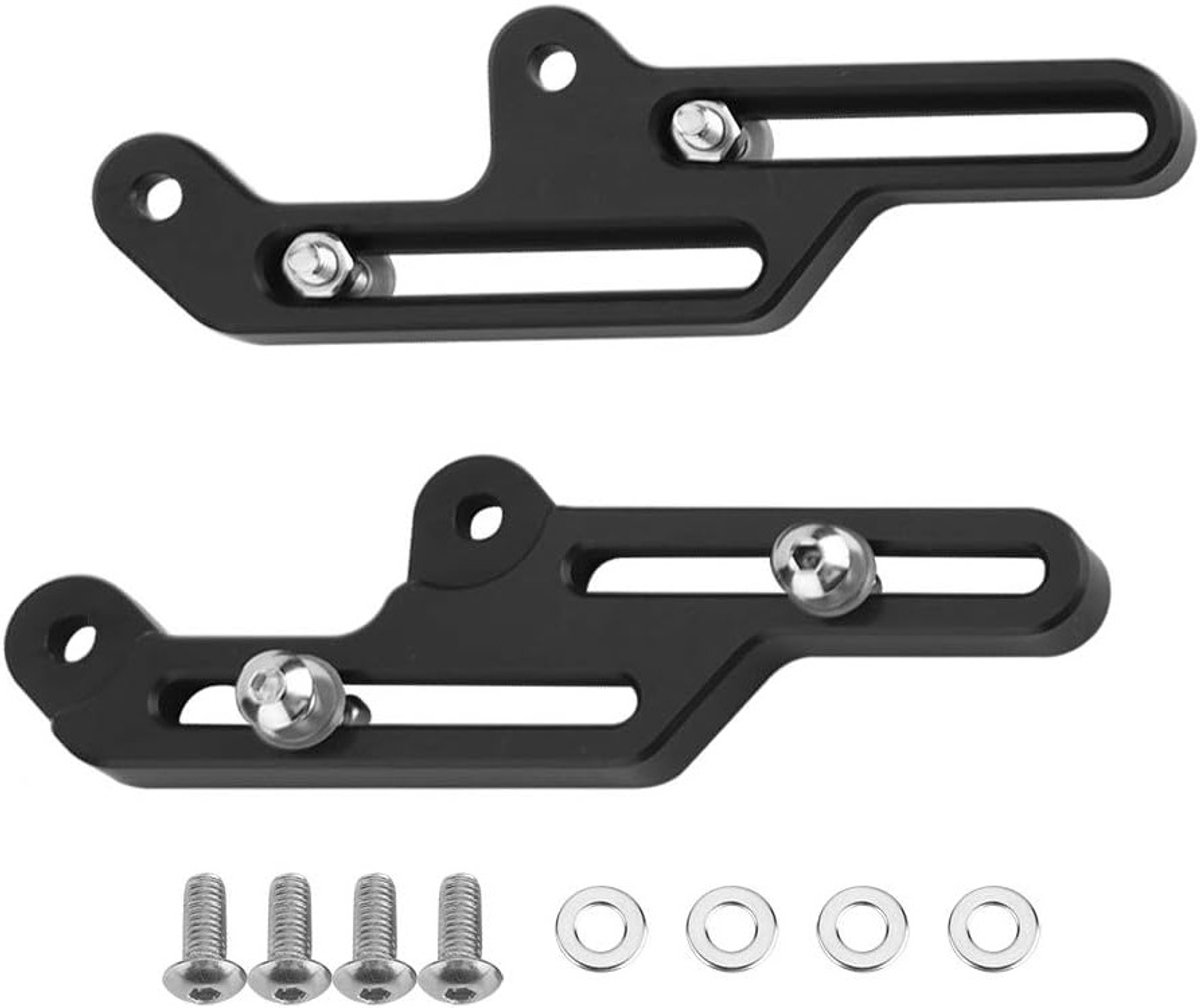 Verstelbare Bevestigingssteunen voor Motorruit voor Honda NC700X en NC750X 2012-2015, Zwart, Aluminium, Duurzaam en Modern