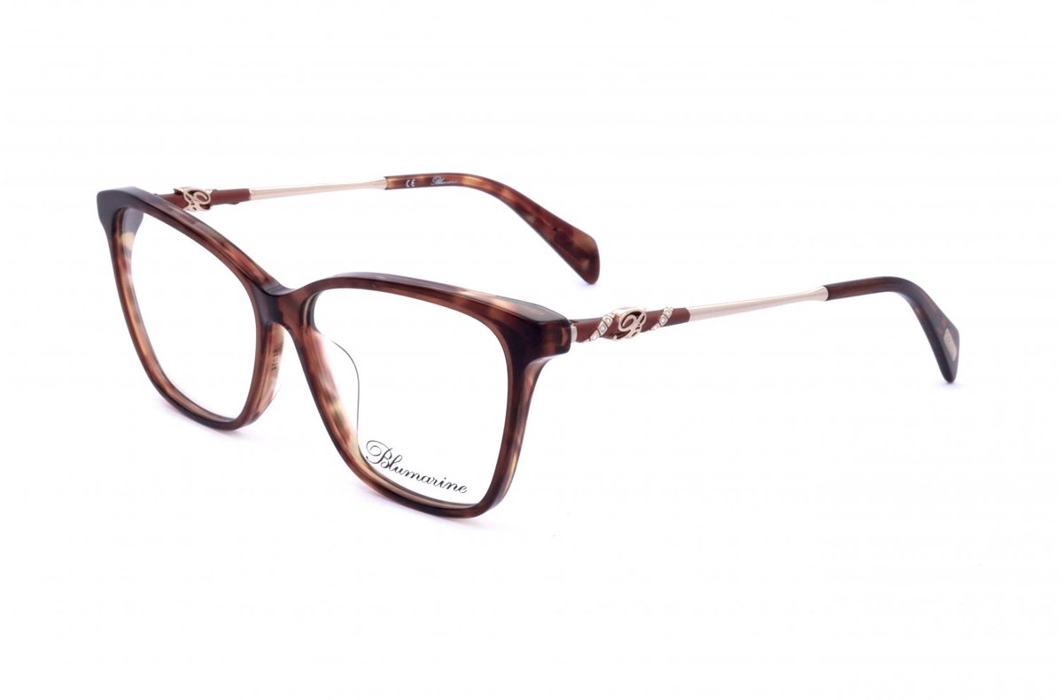 Blumarine VBM808S Shiny brown top havana 54/14/135 WOMAN Brilmonturen