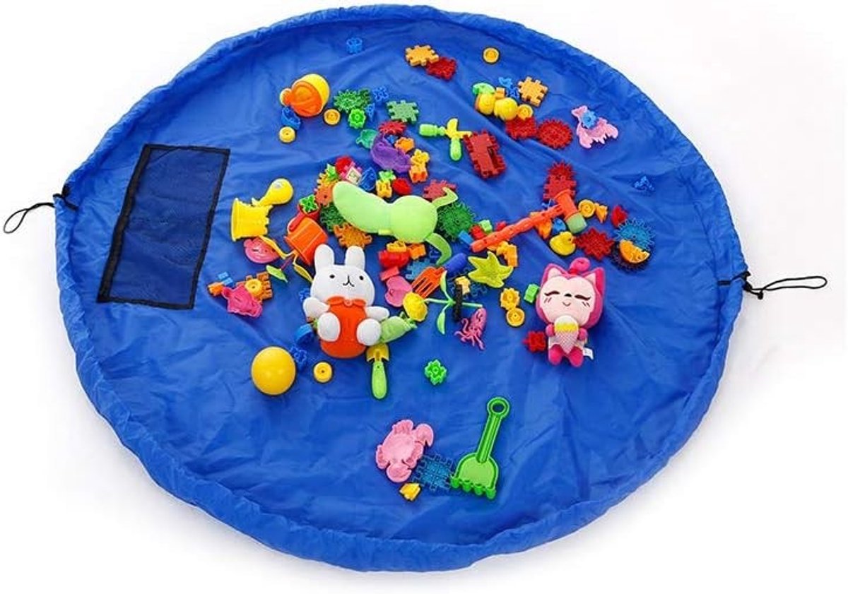 SPHProducts - Grote opbergtas - Speelkleed - Eenvoudig op te bergen - Blauw - Opslag - Draagbaar - Organizer - Geschikt voor speelgoed - Blauw