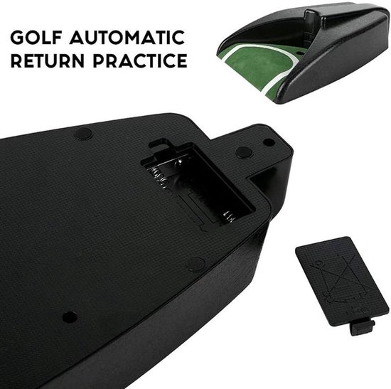 Golfbal Terugkeer - Putting Hulp - Golf Training - Automatisch Rebound Mechanisme - 27 x 17 x 7 cm - Grijs — afbeelding 5