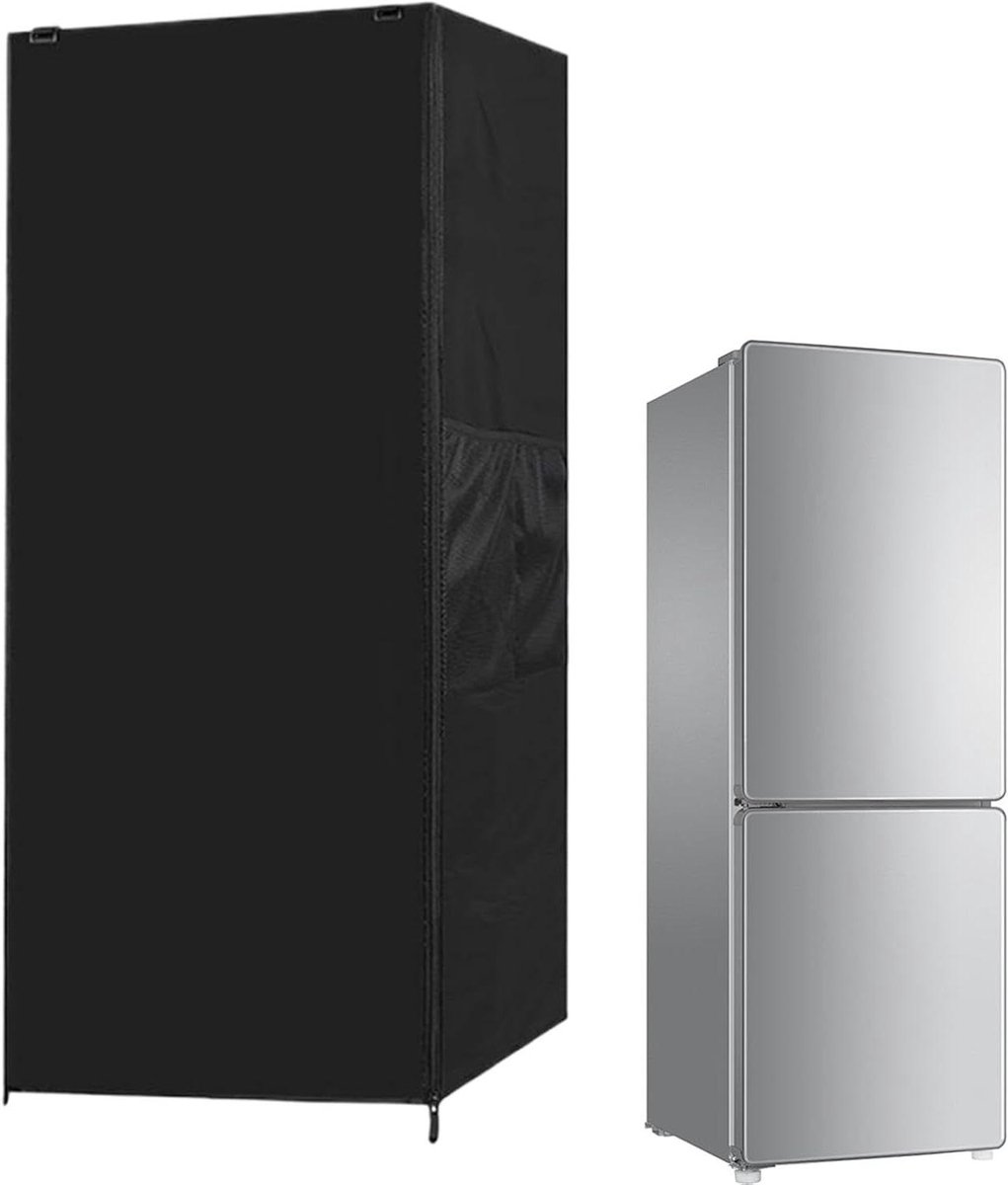 Koelkasthoes - Apparaatbescherming - Bescherming Buiten - Waterdicht Oxford - 58 x 58 x 142 cm - Grijs