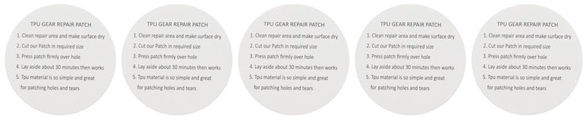 Dailygoods- Reparatietape Waterdicht - Reparatie Patches - Transparante Reparatiepleisters - Opblaasbaar Materiaal - Eenvoudig aan te brengen - Sterke Zelfklevende Achterkant - Reparatiepatch