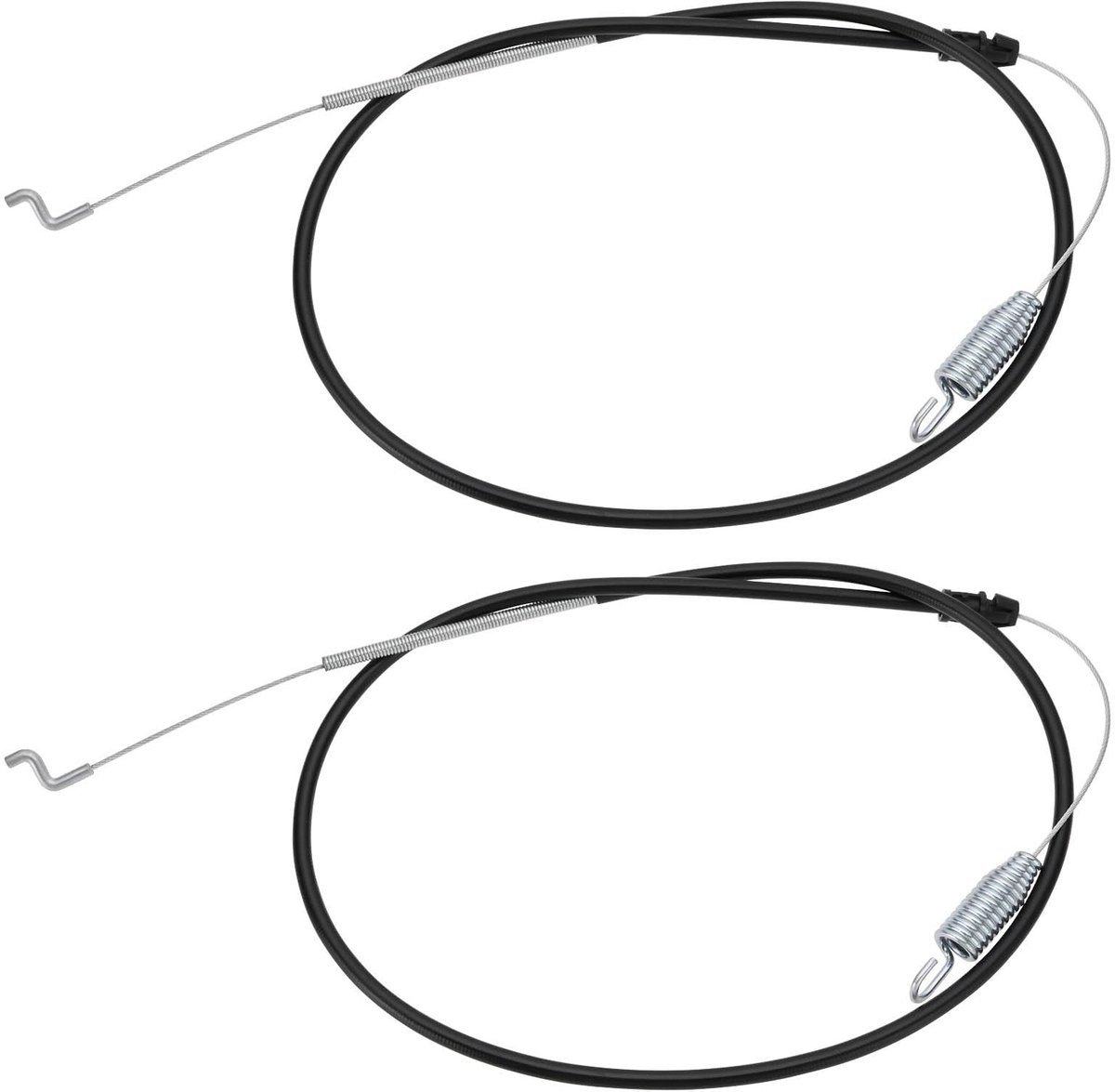Dailygoods- Tractiekoppeling Kabel - 2 Stuks - Compatibel met Toro Grasmaaiers - Kabellengte 45,5"/115,57cm - 34,5"/87,63cm - Metaal - Onderdelennummer 115-8435 290-941 - Grasmaaier Kabel