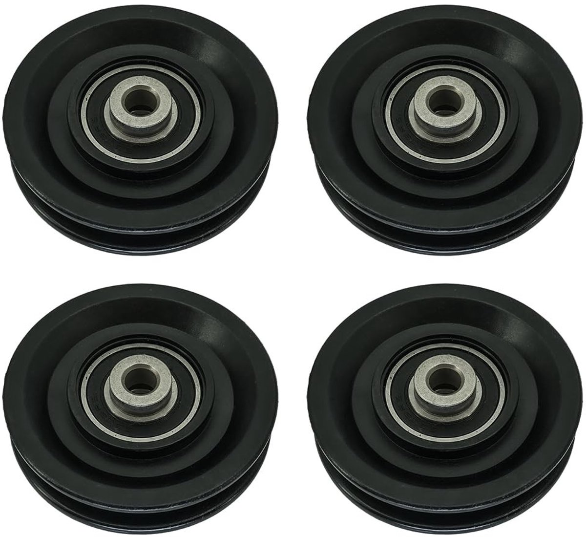 Dailygoods- Nylon Katrol 90mm - Draagvermogen 1000 Pond - Vervangingsonderdeel - Fitnessapparatuur - Robuuste Constructie - Veiligheidsprestaties