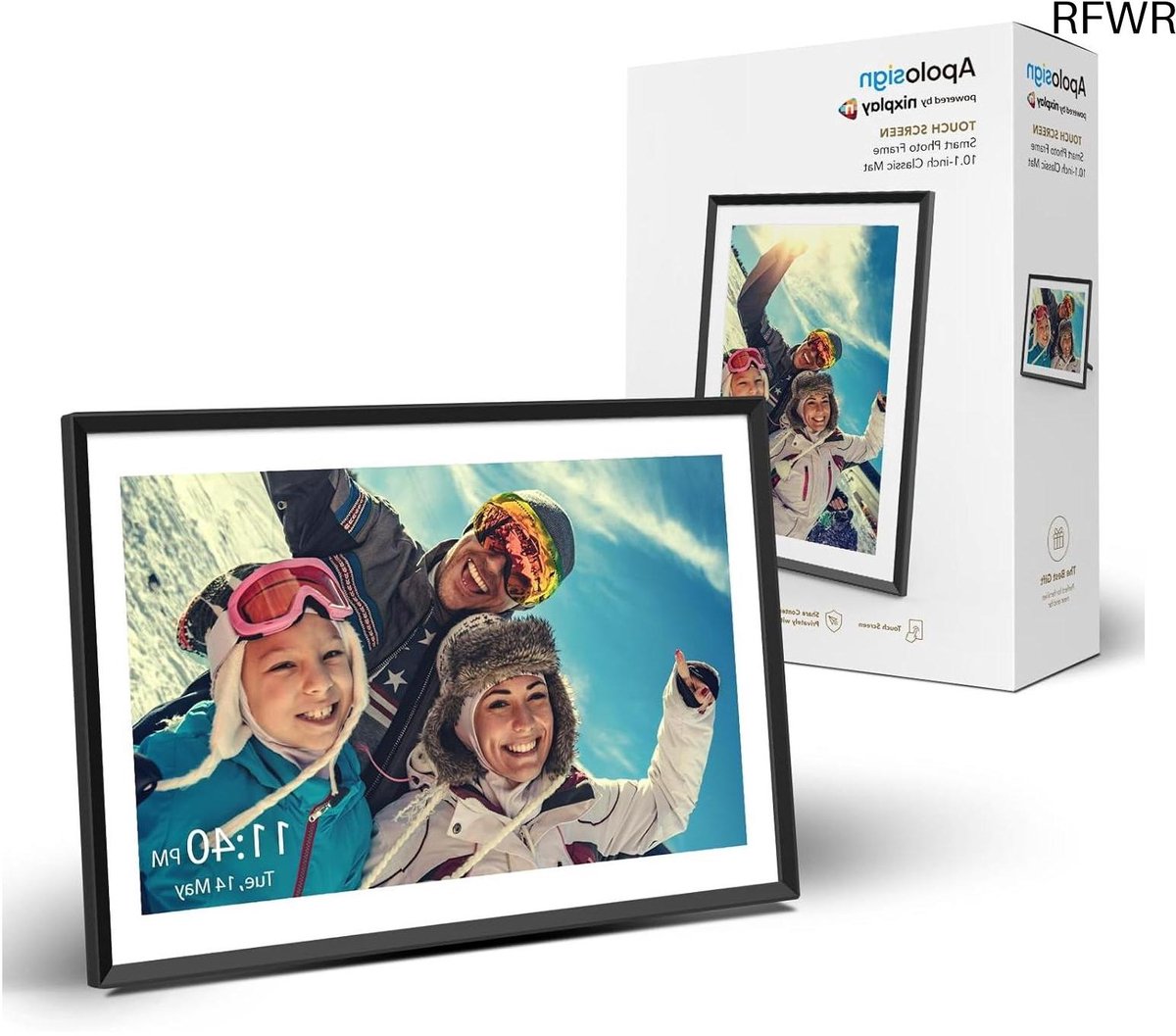 Digitale Fotolijst - Wifi Frame - Foto's Delen - Intelligente Sensor - 10 inch - Zwart