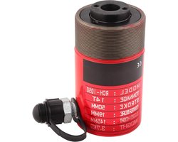 Hydraulische Cilinder - Krachtige Hulp - Verplaatsen van Zware Lasten - Holle Zuiger Ontwerp - 14 Ton Capaciteit - Rood