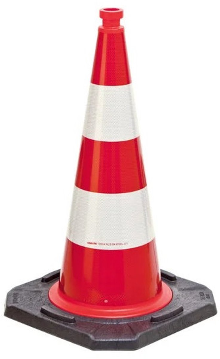 EU Reflexkegel - klasse 2 - rood wit 500 mm