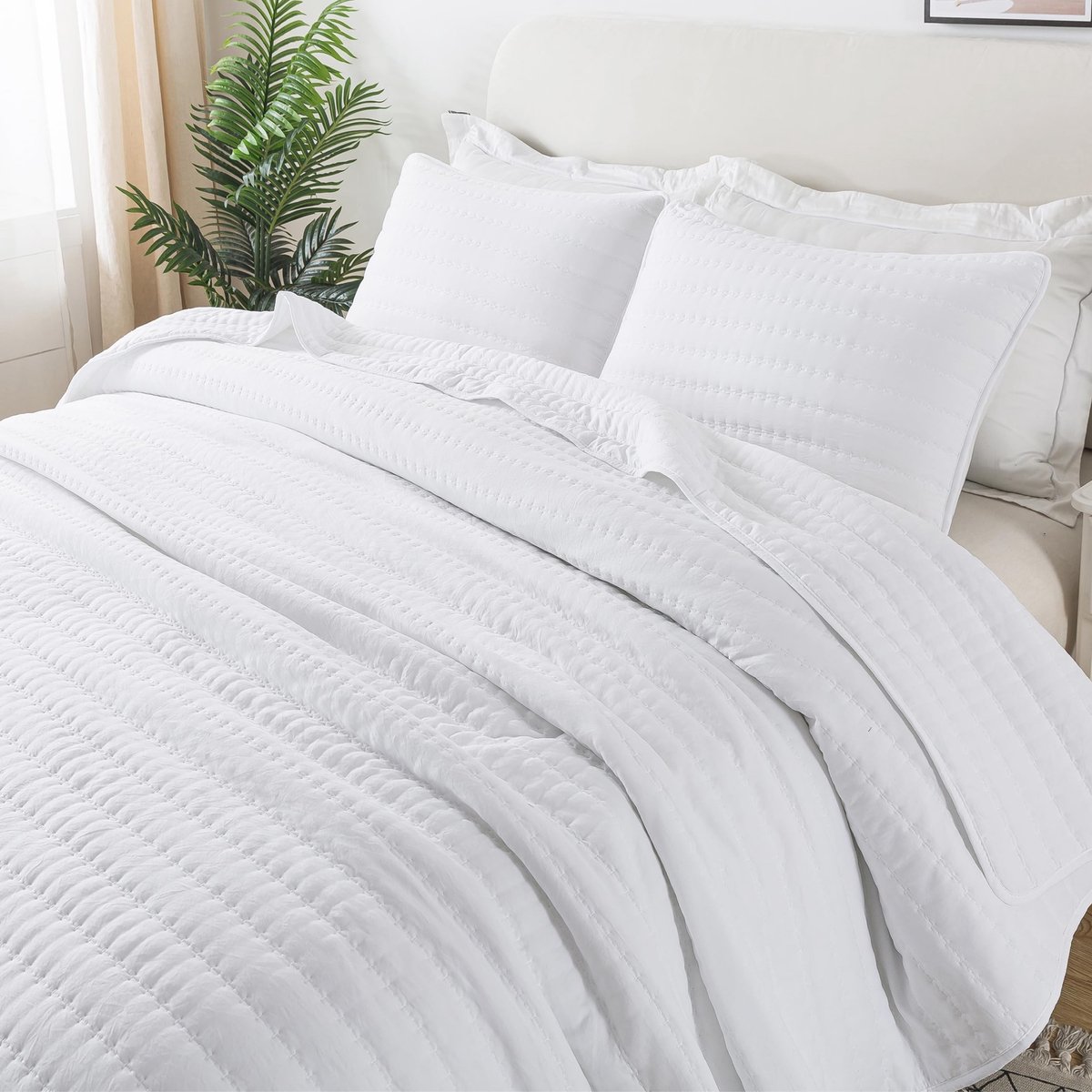 Dailygoods- Sprei 270 × 300 cm - Microvezel - Oeko-Tex - Gewatteerd - Ultrafijn - Zomer/lentedekbed - Dekbed