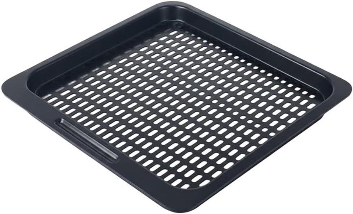 Airfryer Kookplaat - Mesh Rack - Lekker Koken - Verbeterde Luchtcirculatie - 26 x 23 cm - Zwart