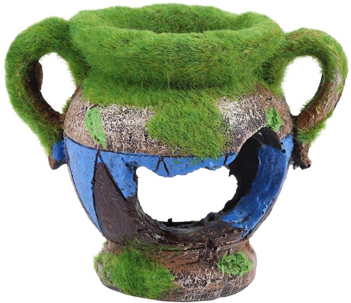 Dailygoods- Aquariumdecoratie Hars - Vis Verstopplaats - Ornamenten - Duurzaam - Veilig voor Zoet/Zout Water - Eenvoudig te Reinigen - Aquariumornament