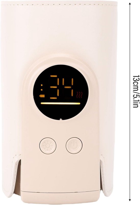 Milk Bottle Warmer, USB Rechargeable Portable Bottle Warmer Insulated Sleeve for Travel Outdoor, Keeps Milk Warm for Power Supplies — afbeelding 4