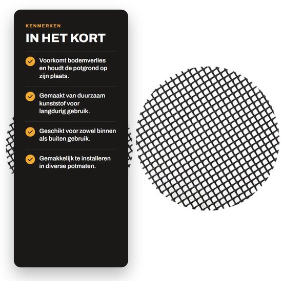 Dailygoods- Mesh Mat - 10 Stuks - Ademend Kunststof - Voorkomt van Dailygoods — afbeelding 3