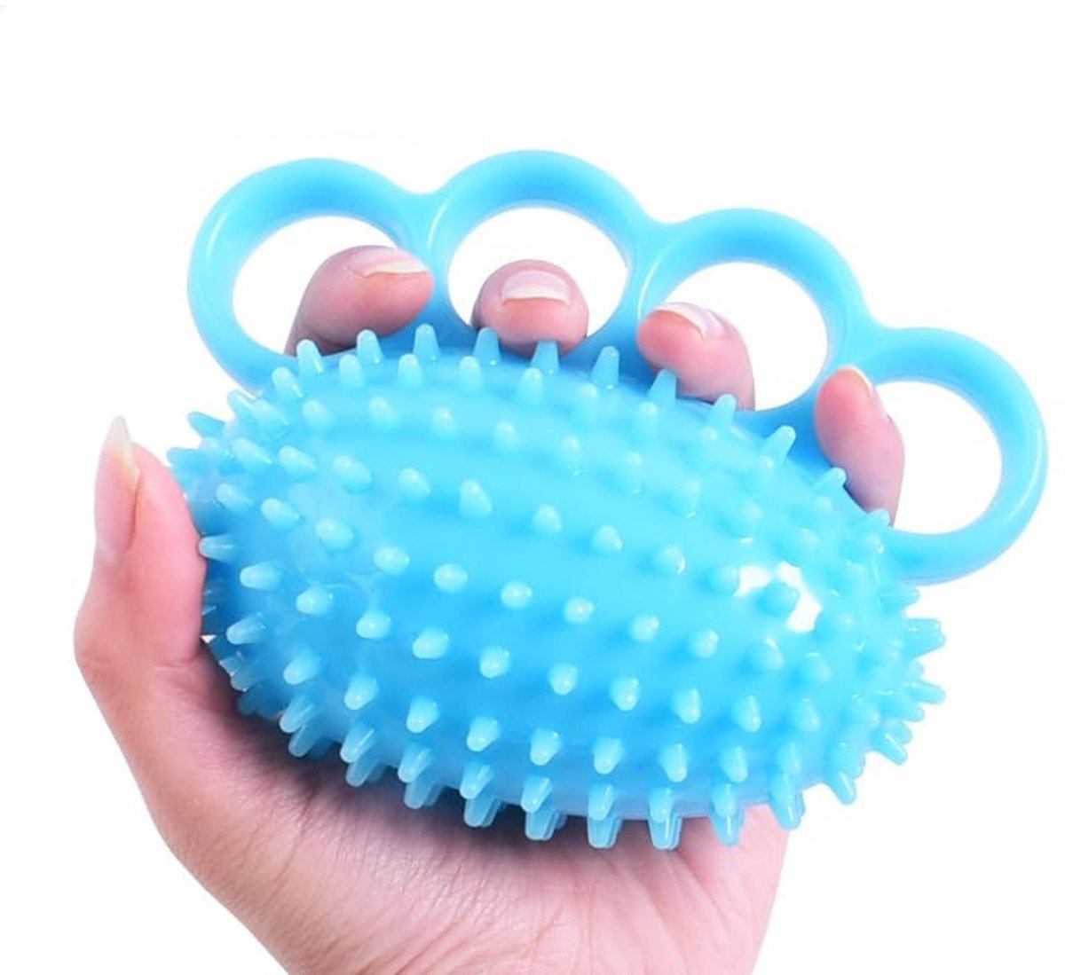 Dailygoods- Vingerbal - Trainingsbal voor gripversterking - Antislip - Ergonomisch ontwerp - Maat L - Duurzaam TPR materiaal - Grijpkrachtbal