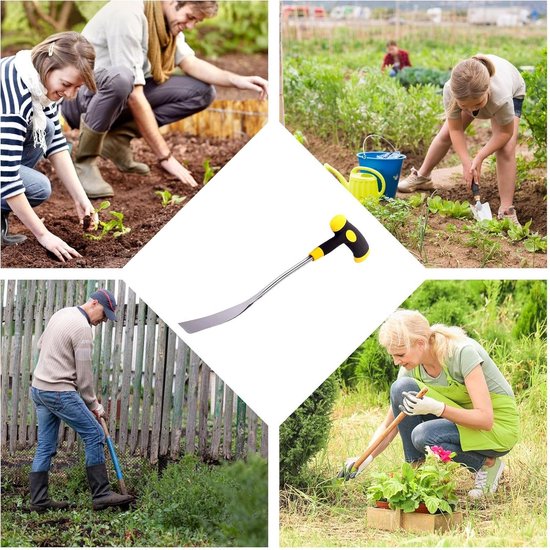 Onkruidsteker - Wortelverwijderaar Tuin - Onkruid Verwijderen - Ergonomisch T-ontwerp - 8 cm breed - Niet gespecificeerd — afbeelding 3
