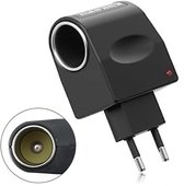 220V naar 12V 1A auto-sigarettenaanstekeradapter met Europese standaardstekker, Geschikt voor mini-luchtreinigers met koelfunctie.