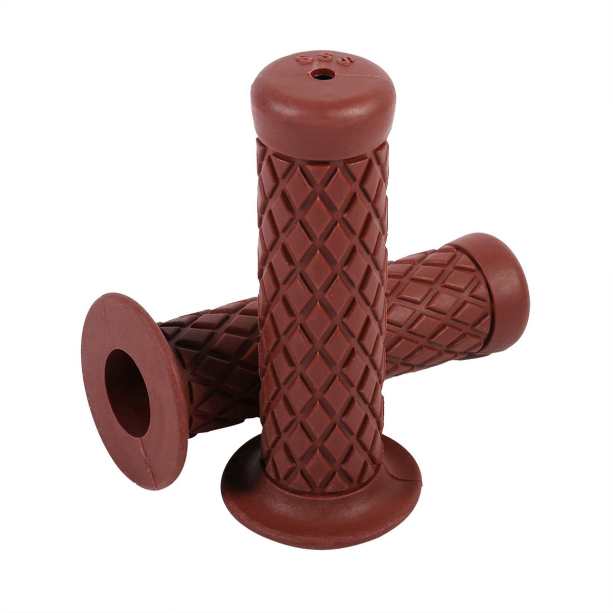 Dailygoods- Stuurgrepen 22 mm - Universele Handvatten - Vintage Rubber - Slijtvast - Koudebestendig - Hoogwaardige Kwaliteit
