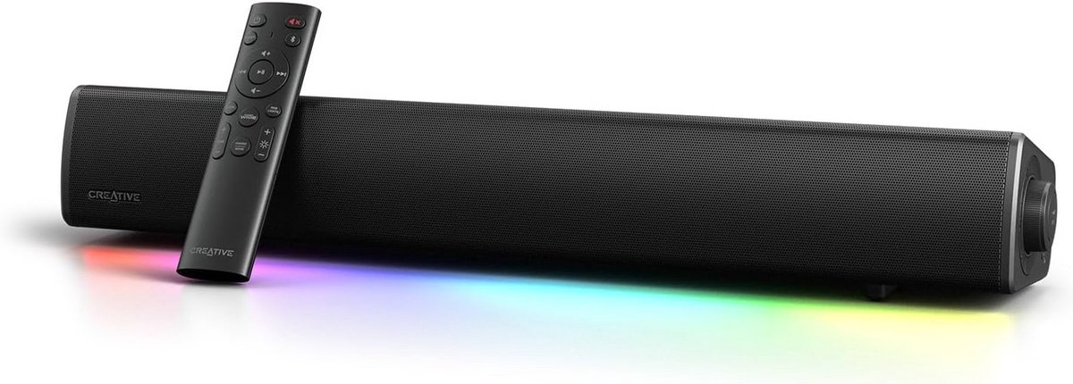 Gaming Soundbar - Audio Systeem - Film en Gaming - SuperWide Technologie - 60W Piekvermogen - Zwart