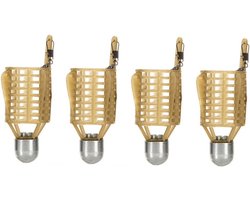 Vissers aas kooi visvoederhouder visserij Lure Feeder Carp Fishing Tackle Accessoires Lichtbruin 4% 40 g