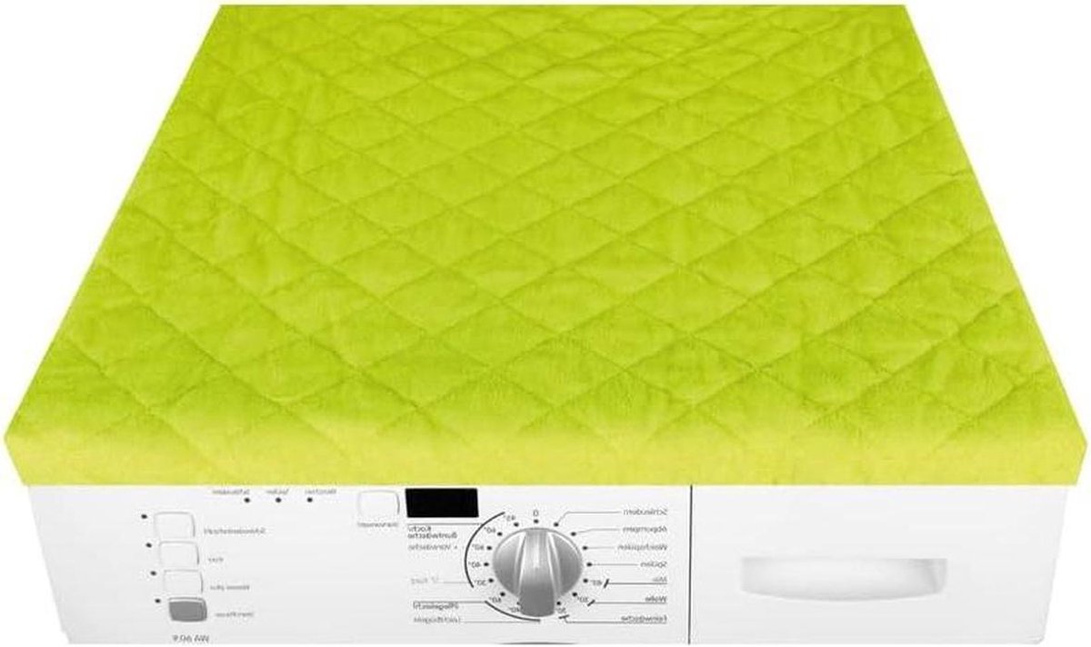 Wasmachinehoes Drogerhoes Apparaat Cover Apparaten Beschermen Met Elastiek 60x60 cm Groen