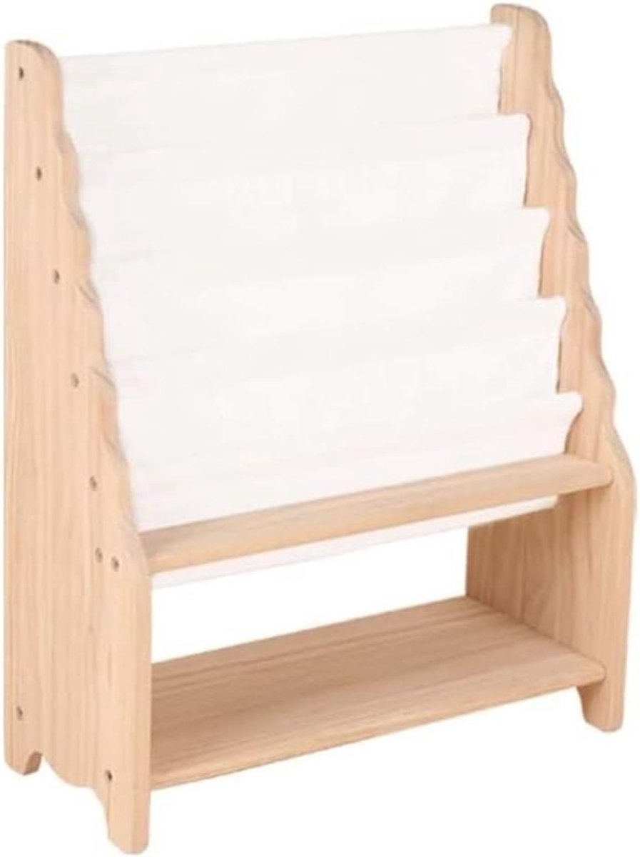 Boekenkast Hout - Boekenkast Kinderen - Boeken Opbergen - Stevig en Duurzaam - 84x30x89cm