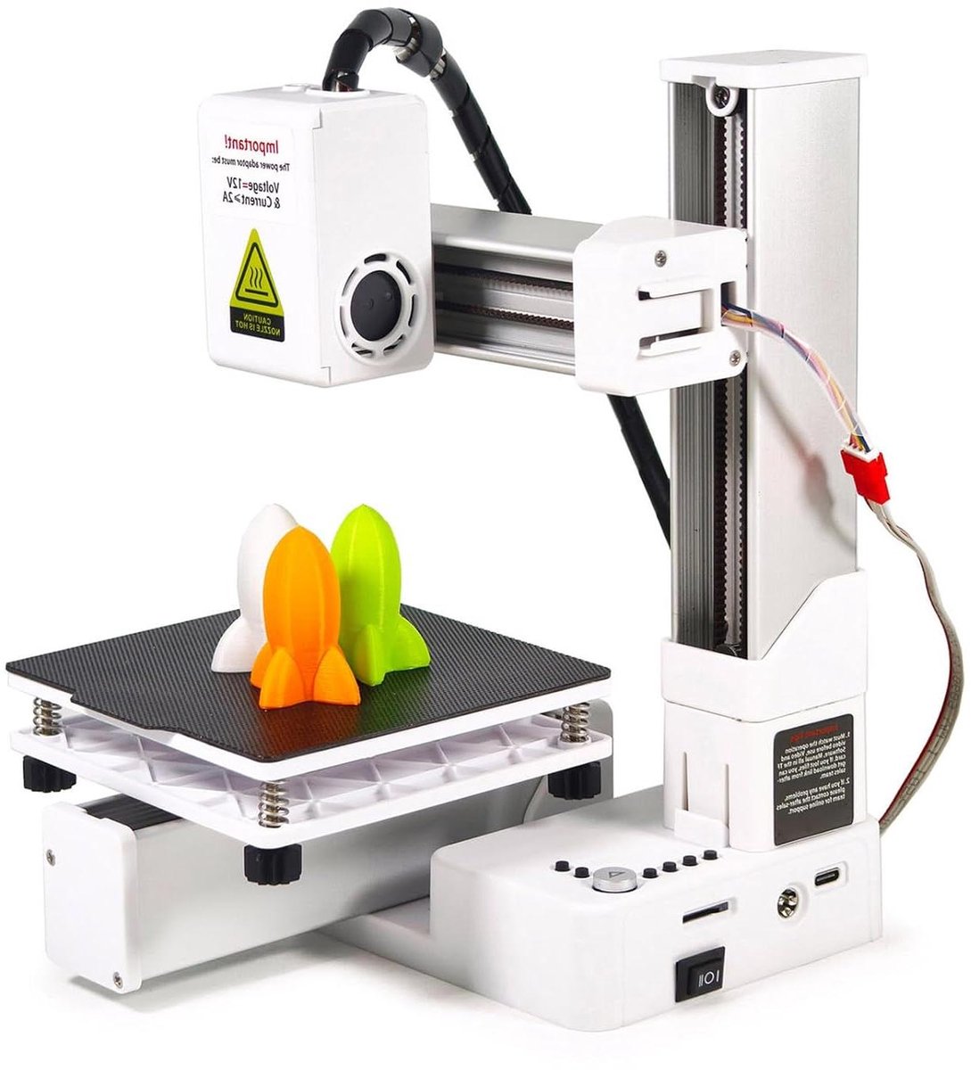 Mini 3D Printer - Compacte Machine - Hobby Projecten Maken - Snelle Opwarming - 100mm Printformaat - Zwart