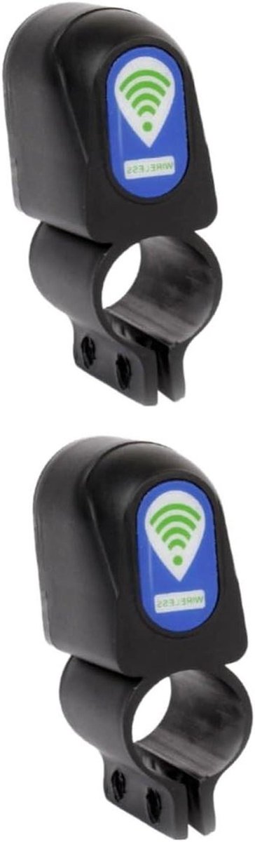 Fietsalarm Systeem - Diefstal Alarm - Fiets Beveiligen - Trillingssensor - 2 Stuks - Zwart