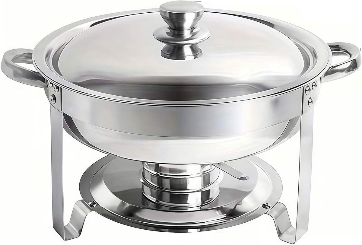 Voedselwarmer Set - Buffetpan RVS - Grote Gelegenheden - Verdikt Roestvrij Staal - 45L of 6L - Zilverkleurig