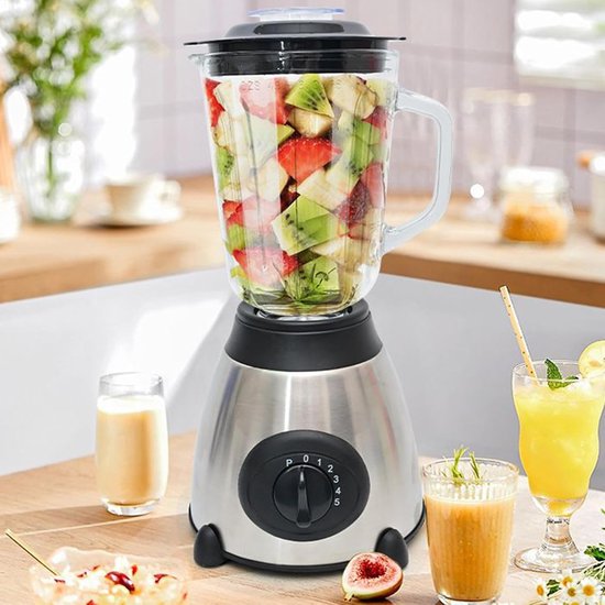 Blender Voor s - Kruidenmaker En Keukenmachine Met Verwisselbare Glazen Beker - Blender,Voor Thuis Gezin Vrienden En Volwassenen In De Keuken van Blender — afbeelding 2