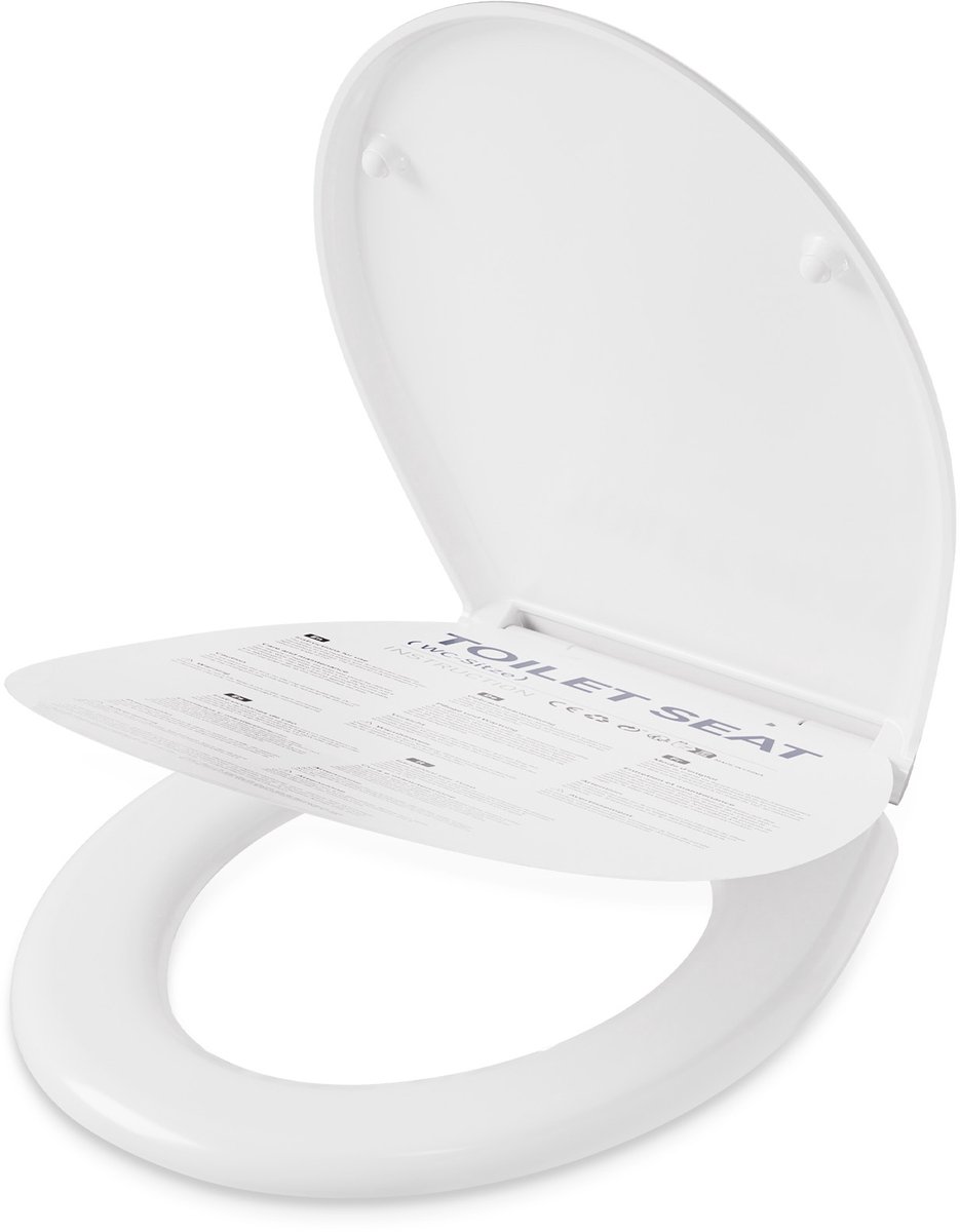Cecipa Max Toiletbril Ovaal (O-Vorm) - Luxe Duroplast WC Bril - Soft Close - Met Snelle Demontage Quick Release - Universeel Verstelbaar - Wit