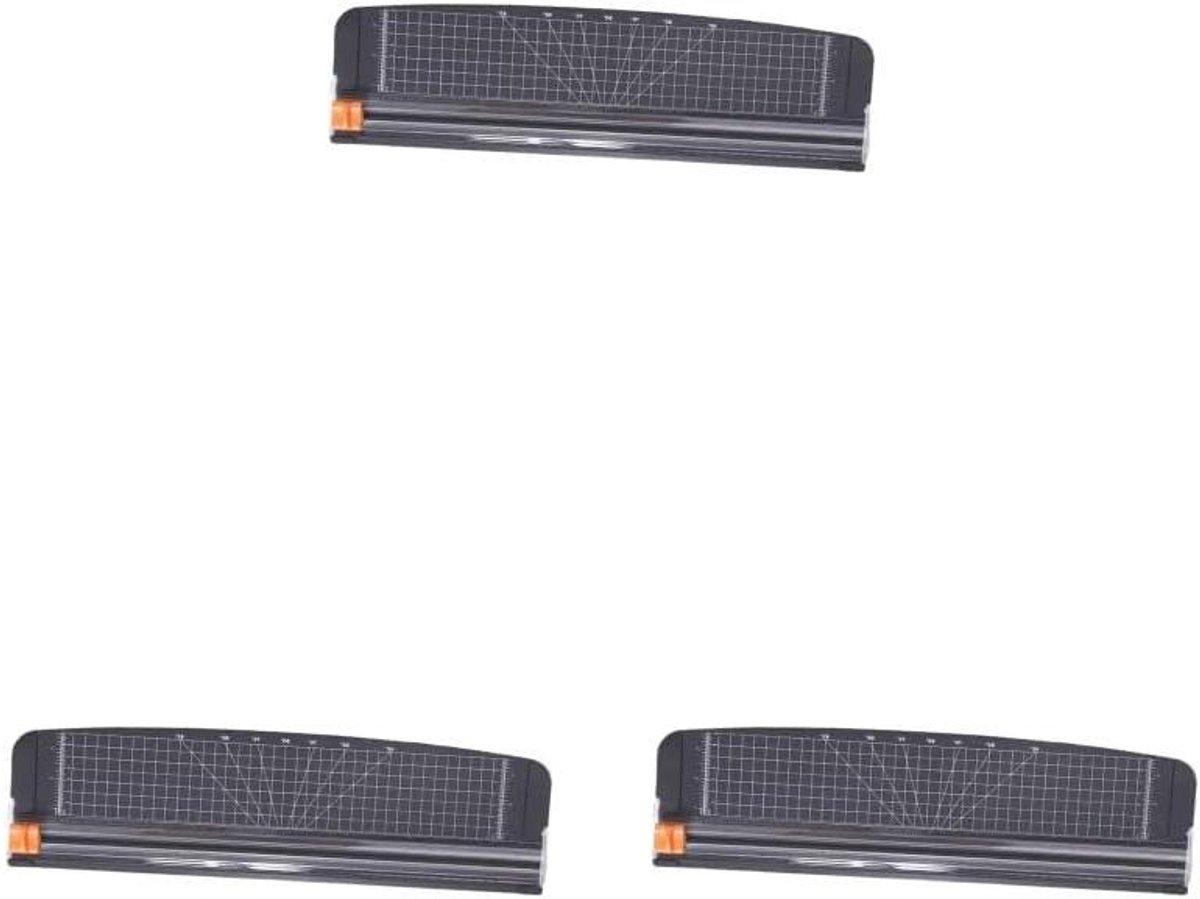 Papier Snijder Set - Papier Trimmer - Precisie Snijden - Antislip Matten - A3 Formaat - Zwart
