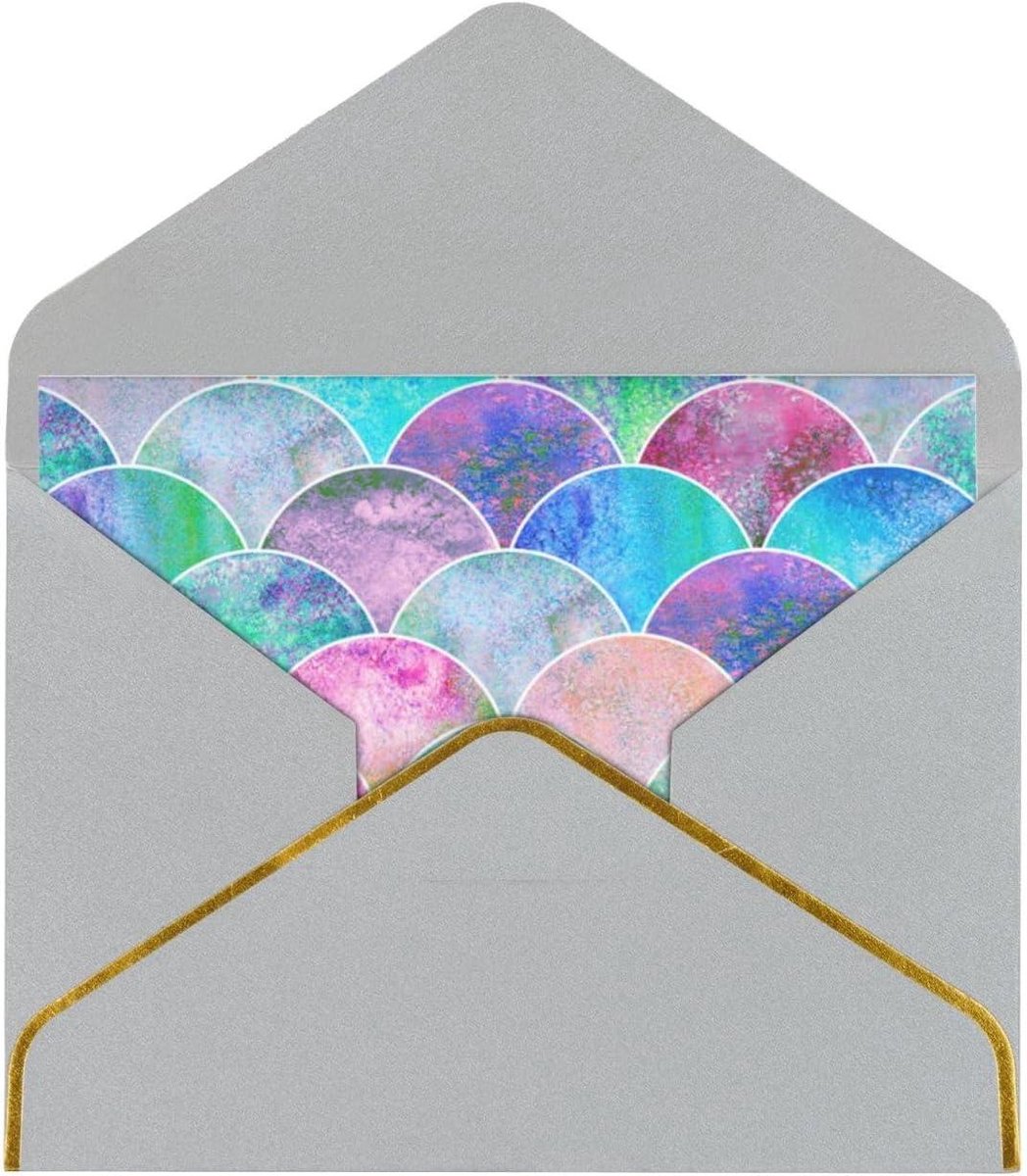 Wenskaart met envelop - Uitnodiging briefkaart - Feestelijke berichten - Parelmoer papier - 23x16 cm - Lichtgrijs