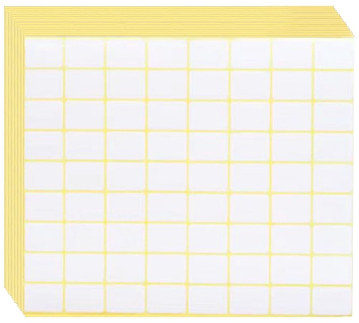 Dailygoods- Zelfklevende Etiketten 1080 Stuks - 16 x 22 mm - Huishoudetiketten - Adresetiketten - Diepvriesetiketten - Hoge Kwaliteit - Labelstickers