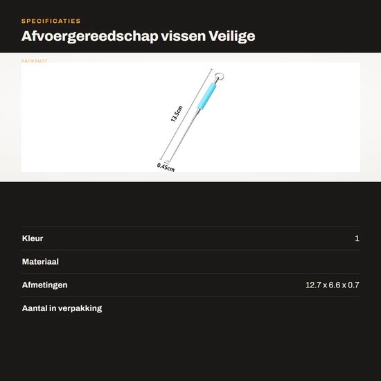 Dailygoods - Dailygoody - Afvoergereedschap vissen - Veilige haakverwijderaars - 2 stuks - Roestvrijstaal - Visserij accessoire - Voor het verwijderen van haken van Dailygoods — afbeelding 3