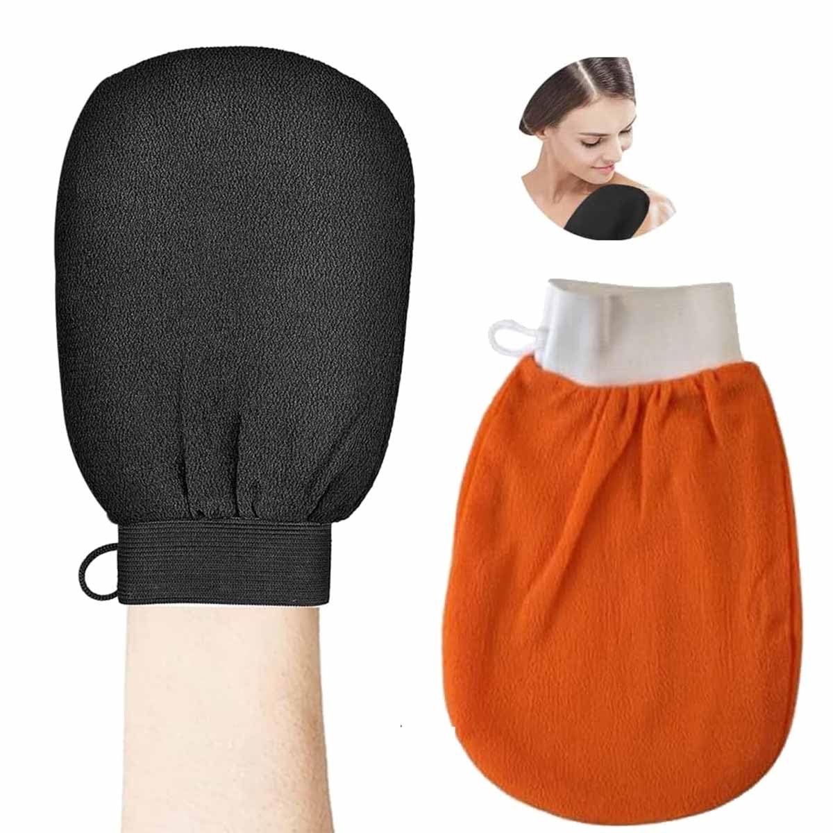 Dailygoods- Lichaamshandschoenen 2 Stuks - Scrubhandschoenen - Exfoliëren - Verwijderen Dode Huidcellen - Viscosevezel - Hydrateert Huid