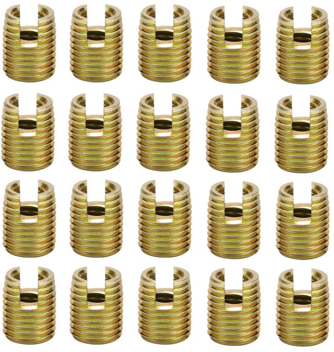 Dailygoods- Schroefinzetstukken 20 Stuks - Koolstofstaal - Zelftappende Schroefdraad - Reparatieset - Trillingsweerstand - Eenvoudig te Installeren - Schroefdraadinsert