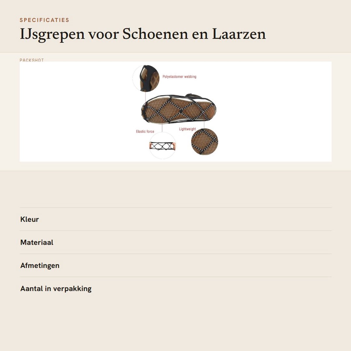 Dailygoods- IJsgrepen Roestvrij staal - Stijgijzers met spikes - Antislipschoengrepen - Veiligheidsbescherming - Draagbaar en lichtgewicht - Geschikt voor verschillende schoenmaten