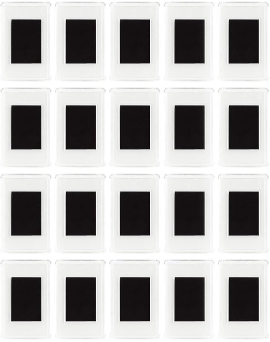 Dailygoods- Fotolijsten Mini - 20 Stuks Magnetische Fotolijsten - Acryl Fotolijsten - Voor 7x4,5 cm Foto's - Beschermlaag tegen Schade - Naadloze Weergave - Magnetische Fotolijst