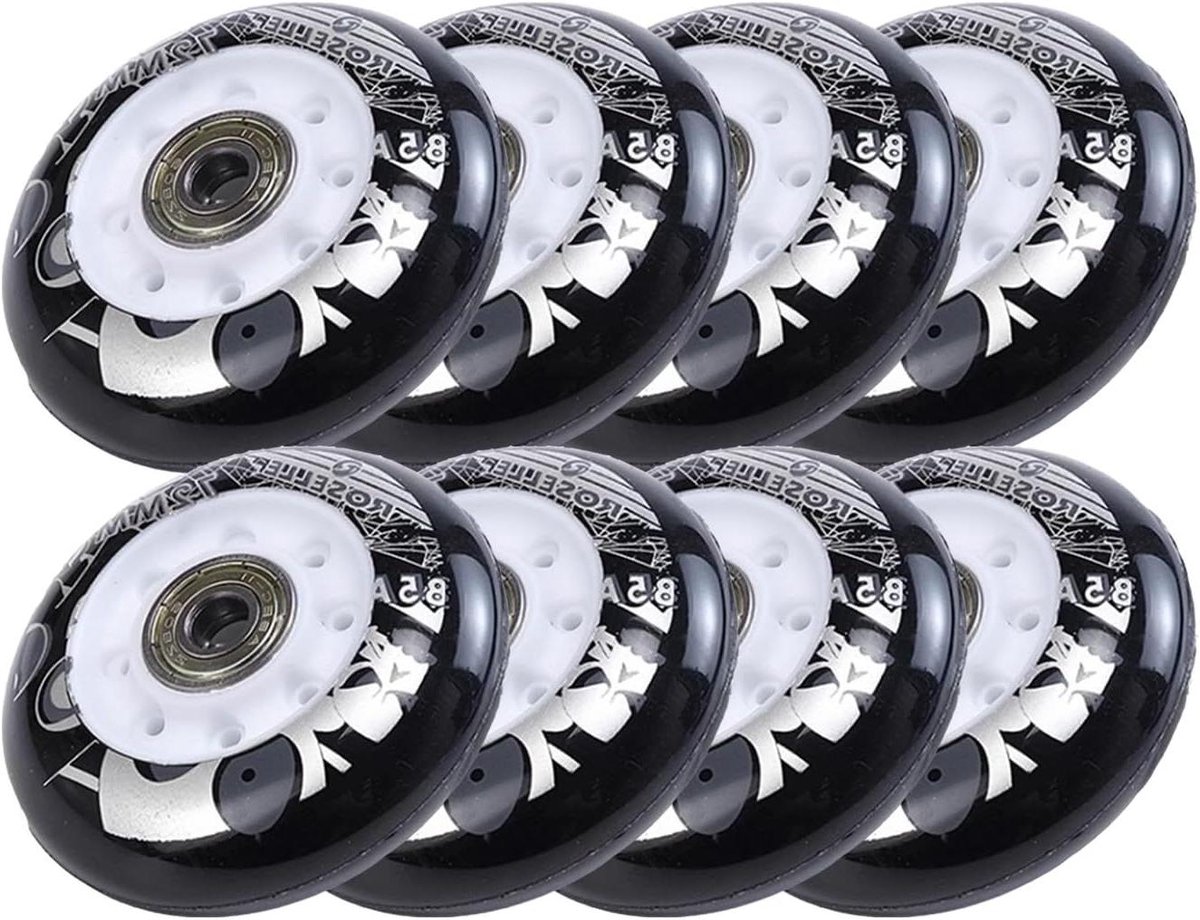 Skate Wielen Rolschaats Wielen Straatschaatsen Duurzaam PU Materiaal 8 Pack 80 mm