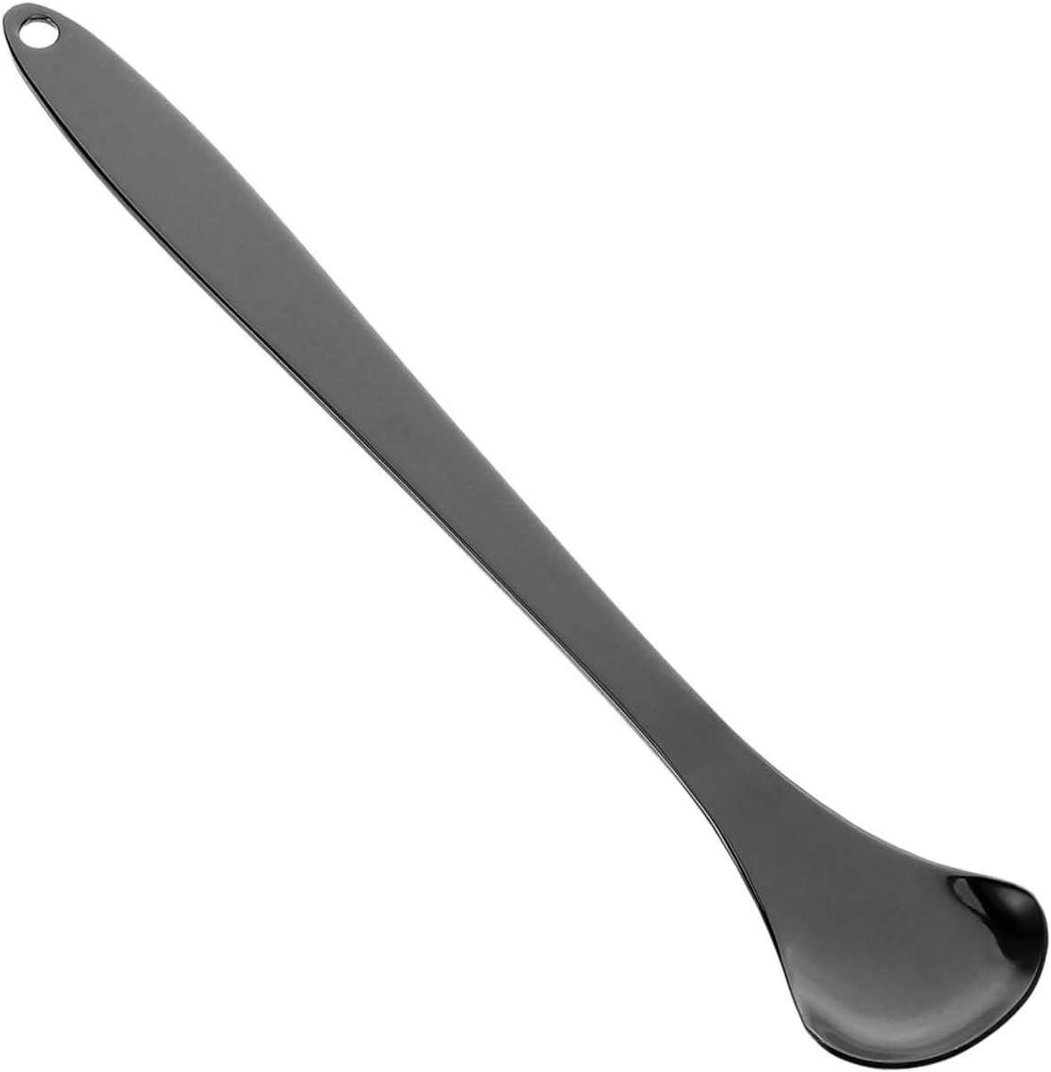 Draagbare Tongschraper - Roestvrij Staal - Mondverzorging - Ergonomisch Ontwerp - 15 cm - Zwart