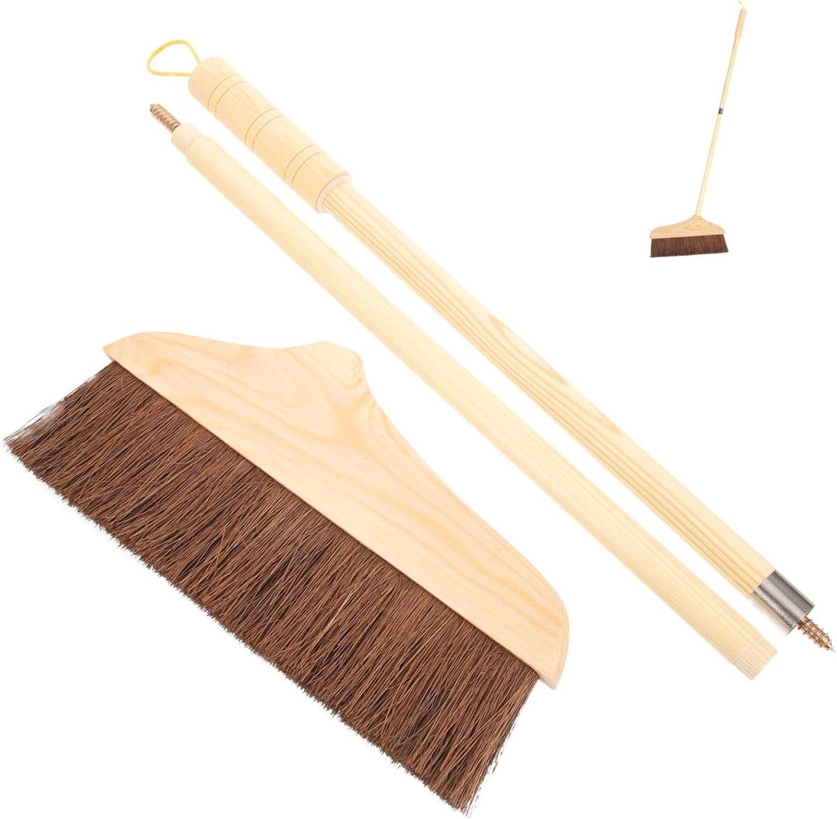 Stoffer en blik - Schoonmaakset - Vloer reinigen - Lange steel - 92 cm - Niet gespecificeerd