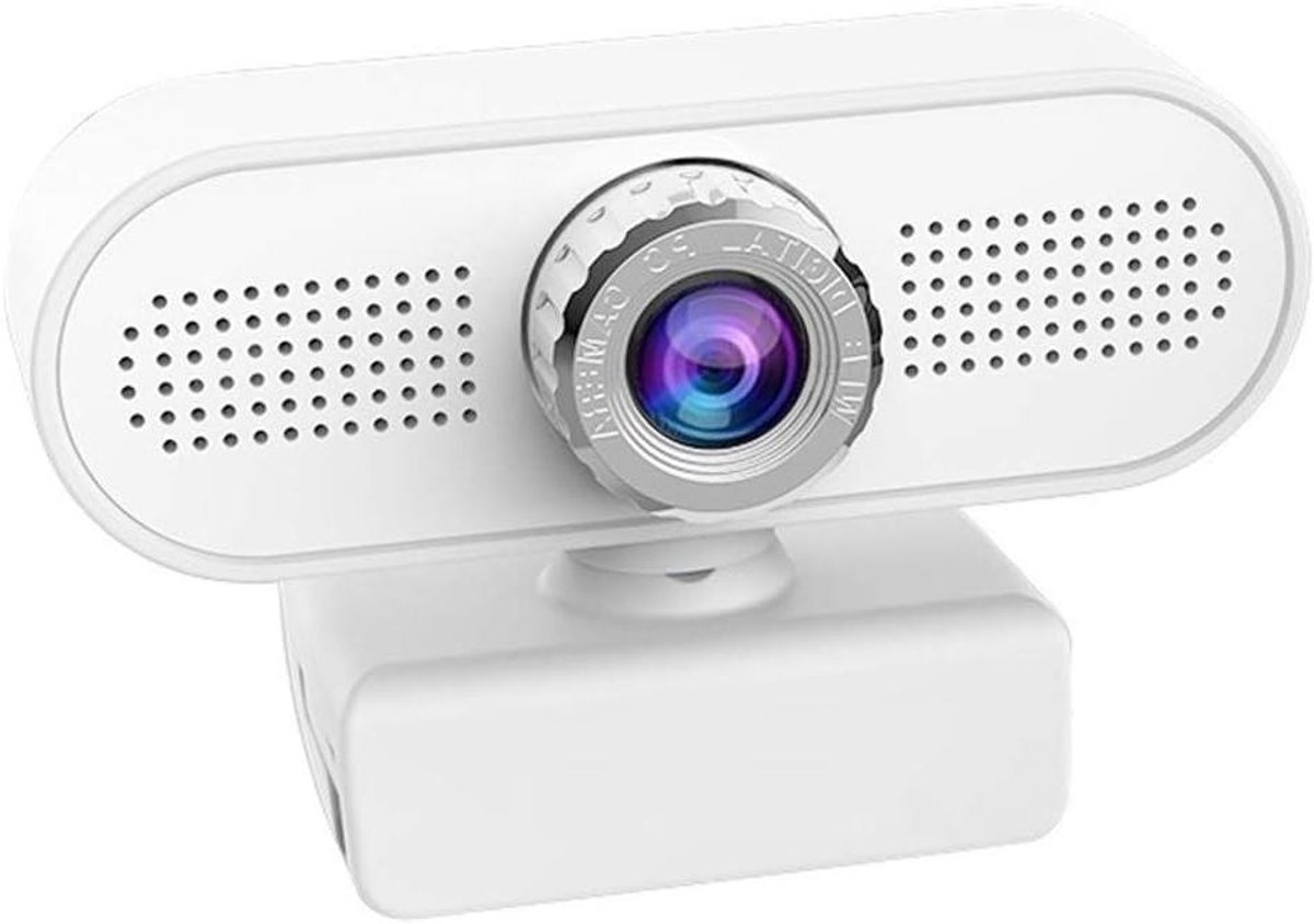 Webcam Camera - Computer Camera - Video Chat - Ingebouwde Microfoon - 1080P - Wit
