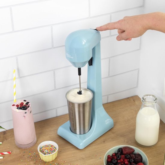Milkshake Maker - Drankjes Mixer - Drankjes Maken - Roestvrij Staal - 500 ml Beker - Pastel Blauw — afbeelding 5